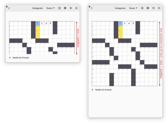 PlayXwordColumn sizing